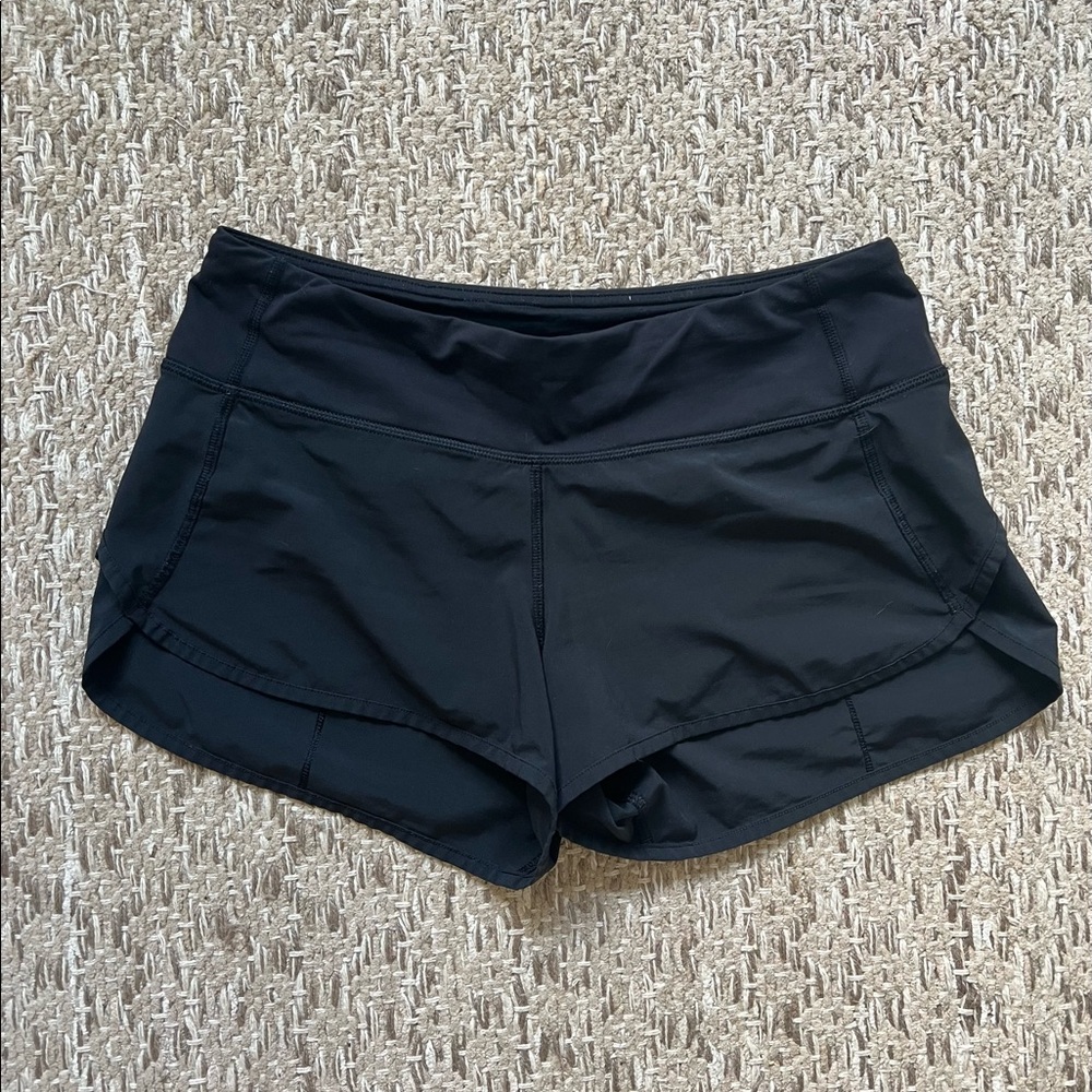 Lululemon black athletic shorts size 4